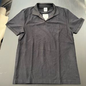 All black mens polo from Zara
